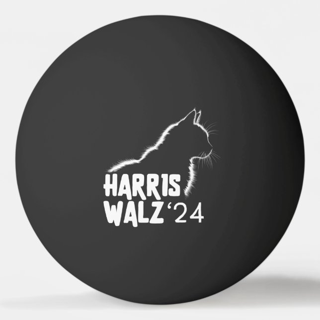 Pelota De Ping Pong Harris Walz 2024 (Anverso)