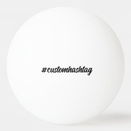 Pelota De Ping Pong Hashtag Modern Minimal Handwritten Stylish Design