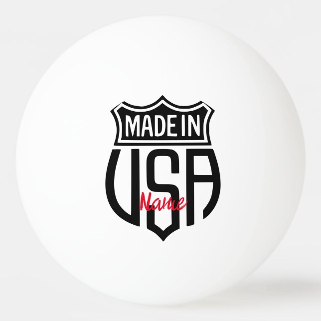 Pelota De Ping Pong Hecho en EE.UU. Rótulo Thunder_Cove (Anverso)