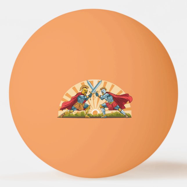 Pelota De Ping Pong Héctor y Aquiles (Anverso)