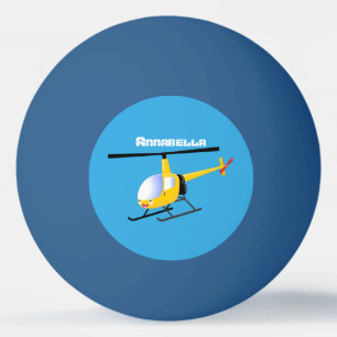 Pelota De Ping Pong Helicóptero de personalizado alegre amarillo lindo