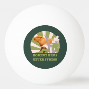 Pelota De Ping Pong Hermanos Roedores Nunca Estresan Capybara