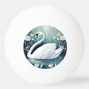 Pelota De Ping Pong Hermoso Swan