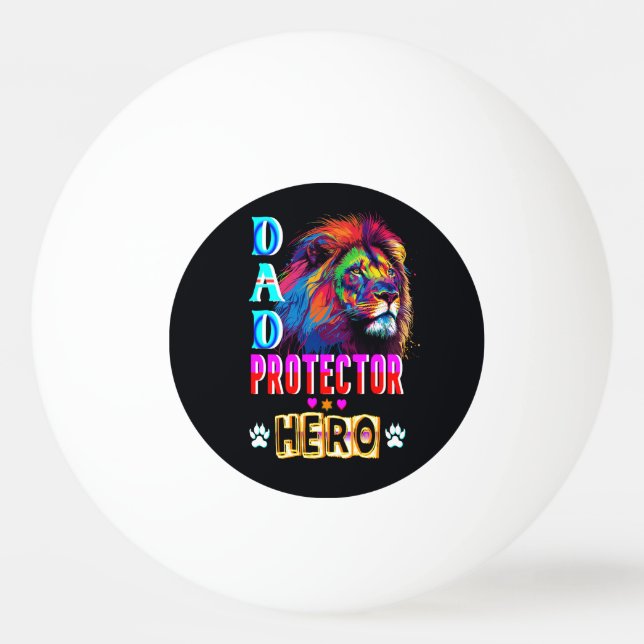 Pelota De Ping Pong Héroe del protector de papá (Anverso)