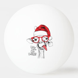 Pelota De Ping Pong Hipster Navidades Giraffe | Vacaciones