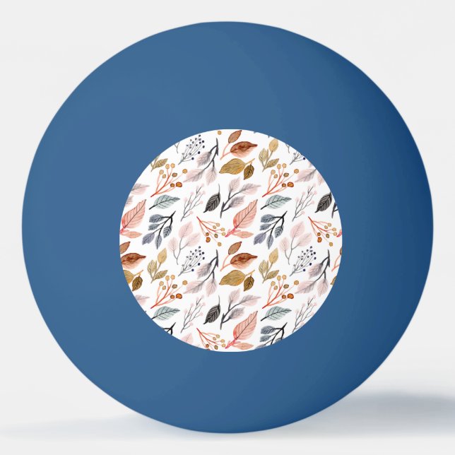 Pelota De Ping Pong hojas de árbol (Reverso)