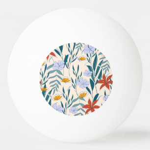 Pelota De Ping Pong Hojas Tropicales: Antecedentes Abstractos De Moda.