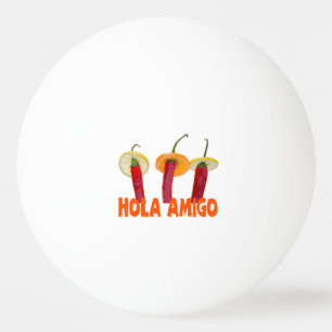 Pelota De Ping Pong Hola Amigo