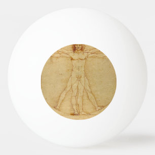 Pelota De Ping Pong Hombre de Vitruvio de Leonardo Da Vinci