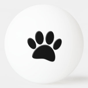 Pelota De Ping Pong Huella de perro