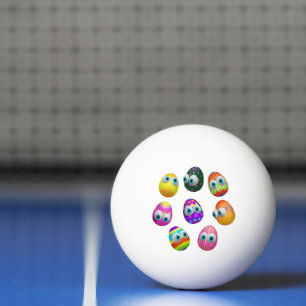 Pelota De Ping Pong Huevos de Pascua lindos y divertidos dibujos anima