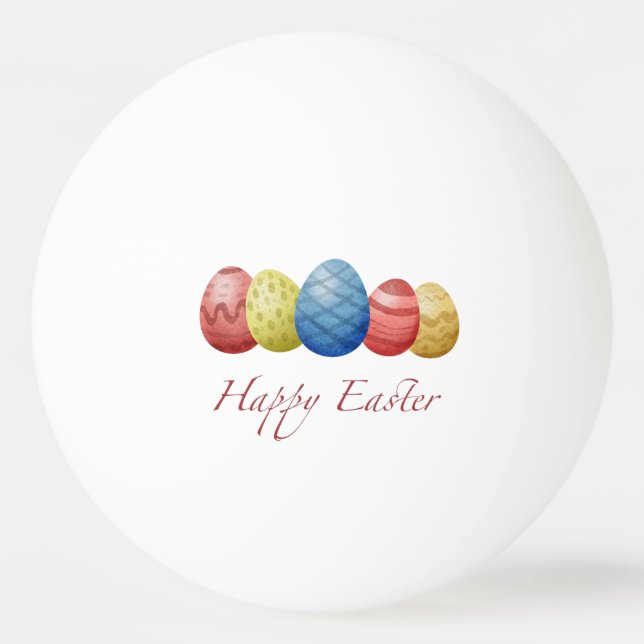 Pelota De Ping Pong Huevos felices de Pascua  (Anverso)