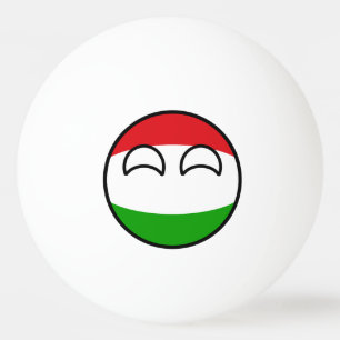 Pelota De Ping Pong Hungría Geeky que tiende divertida Countryball