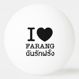 Pelota De Ping Pong I Black Heart (Love) Farang