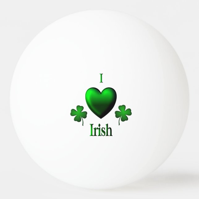 Pelota De Ping Pong I Heart Irish (Anverso)