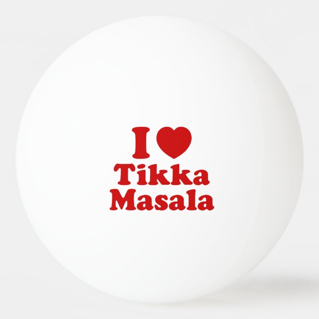 Pelota De Ping Pong I Heart (Love) Tikka Masala (Anverso)