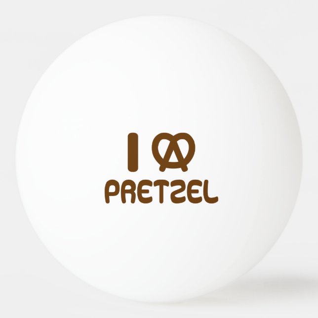 Pelota De Ping Pong I Heart Pretzel (Anverso)