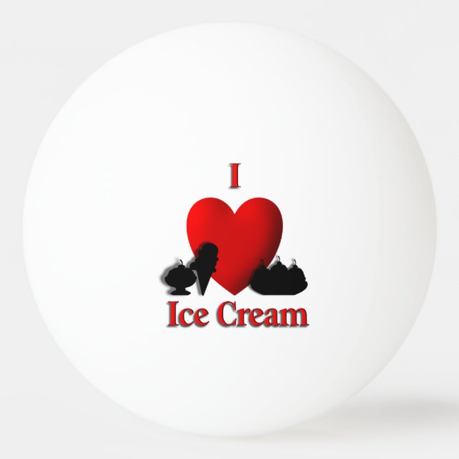 Pelota De Ping Pong I helado del corazón (Reverso)