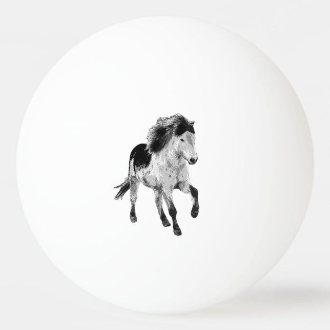 Pelota De Ping Pong Icelandic horse in motion (Anverso)