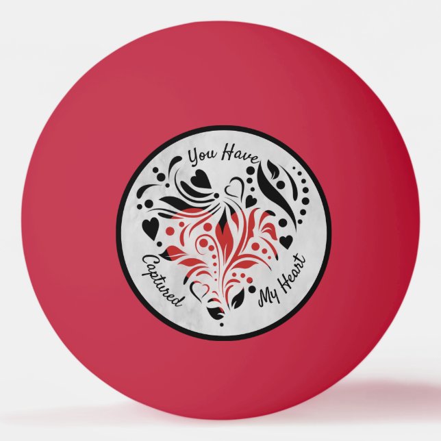 Pelota De Ping Pong Idea única de regalo El día de San Valentín (Anverso)