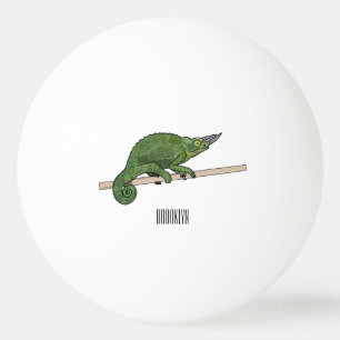 Pelota De Ping Pong Ilustracion chameleon personalizado de Jackson