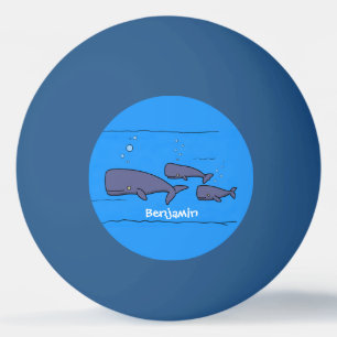 Pelota De Ping Pong Ilustracion de ballenas personalizados migratorias