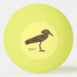 Pelota De Ping Pong Ilustración de dibujos animados del pájaro Hamerko