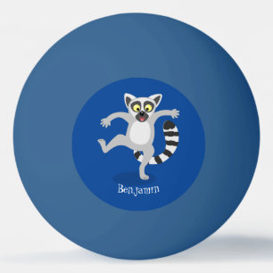 Pelota De Ping Pong Ilustracion de personalizado bailador de lémur de