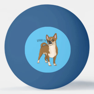 Pelota De Ping Pong Ilustracion de personalizado chihuahua