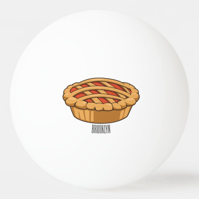 Pelota De Ping Pong Ilustracion de personalizado circular (Anverso)