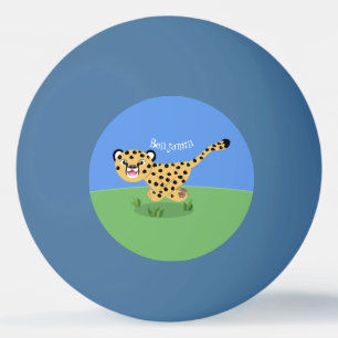 Pelota De Ping Pong Ilustracion de personalizado con queso lindo