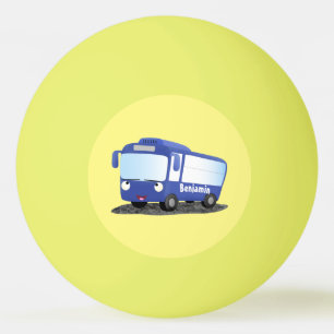 Pelota De Ping Pong Ilustracion de personalizado de autobús moderno az