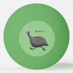 Pelota De Ping Pong Ilustracion de personalizado de aves divertidos de