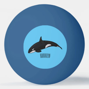 Pelota De Ping Pong Ilustracion de personalizado de ballenas asesina