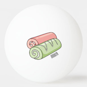 Pelota De Ping Pong Ilustracion de personalizado de bollería y bollerí