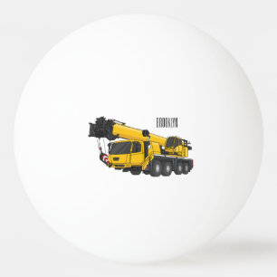 Pelota De Ping Pong Ilustracion de personalizado de camiones Crane
