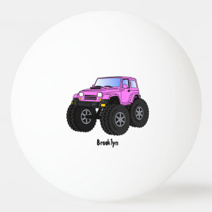 Pelota De Ping Pong Ilustracion de personalizado de camiones gigantes