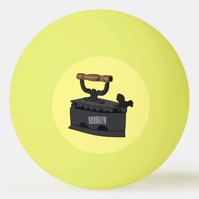 Pelota De Ping Pong Ilustracion de personalizado de carbón vegetal (Anverso)