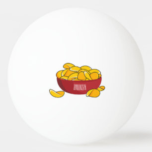Pelota De Ping Pong Ilustracion de personalizado de chips de papa
