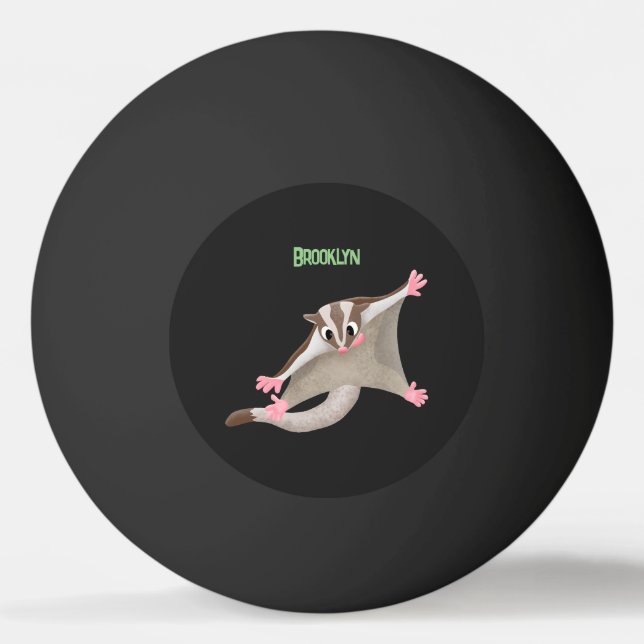 Pelota De Ping Pong Ilustracion de personalizado de deslizador de azúc (Anverso)