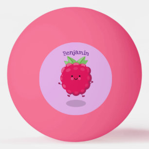 Pelota De Ping Pong Ilustracion de personalizado de frambuesa alegre