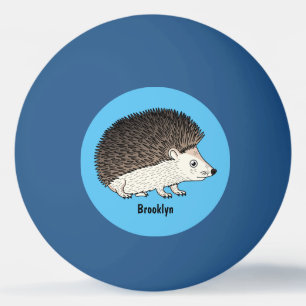 Pelota De Ping Pong Ilustracion de personalizado de hedgehog espinoso