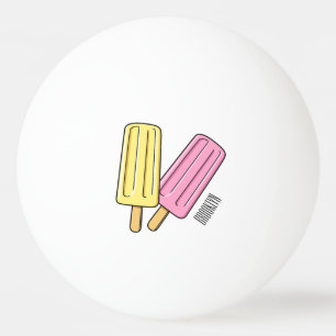 Pelota De Ping Pong Ilustracion de personalizado de hielo