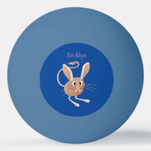 Pelota De Ping Pong Ilustracion de personalizado de jerboa larga y cor