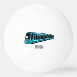 Pelota De Ping Pong Ilustracion de personalizado de locomotora eléctri