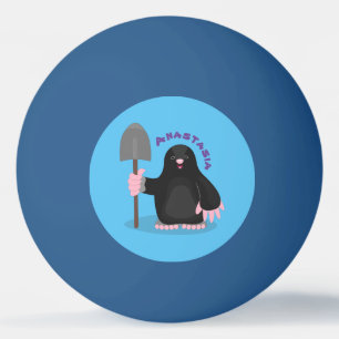 Pelota De Ping Pong Ilustracion de personalizado de lunar feliz