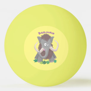 Pelota De Ping Pong Ilustracion de personalizado de mamut bobo gracios