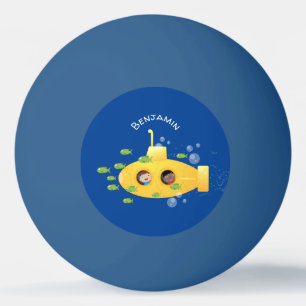 Pelota De Ping Pong Ilustracion de personalizado de pescado submarino