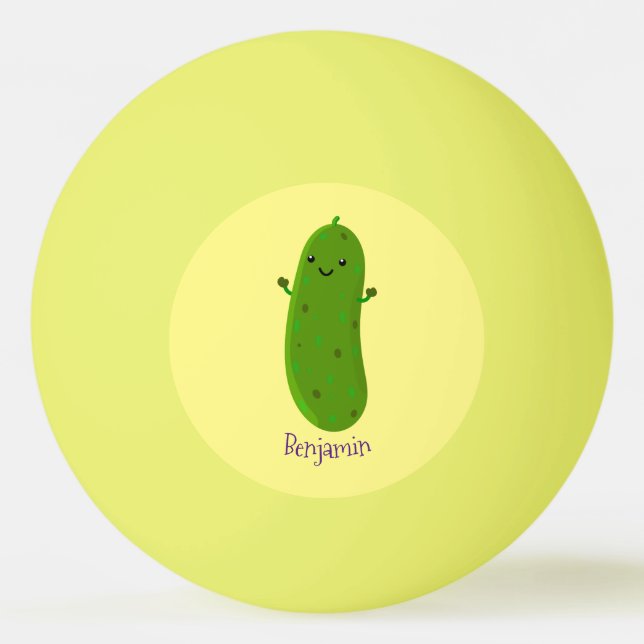 Pelota De Ping Pong Ilustracion de personalizado de piquetes alegres (Anverso)