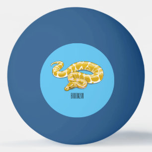 Pelota De Ping Pong Ilustracion de personalizado de pitón birmano